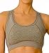 La Leche League Women's Wireless Nursing Sports Bra High Impact Support Nursing Bra, Medium, Gray/Pink