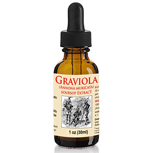Organic Graviola Liquid Extract 1oz Wildcrafted Soursop Tincture (Annona Muricata) : Immune System Booster (1oz) Organic Graviola Liquid Extract 1oz Wildcrafted Soursop Tincture (Annona Muricata) : Immune System Booster (1oz)