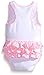 Mud Pie Girls' Baby-Newborn Little Chick Crawler, White, 6-9 Months