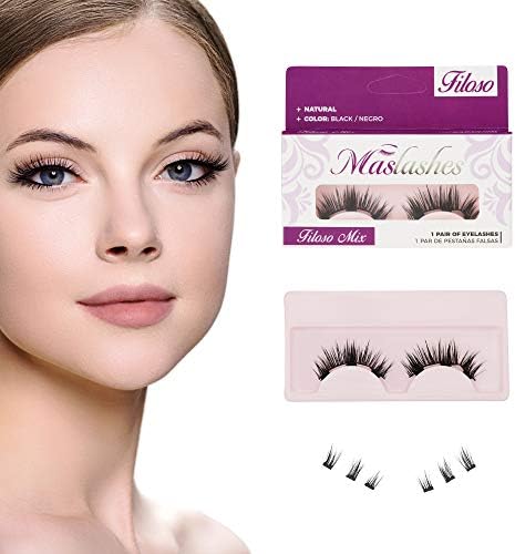 Magnetic Eyelashes Long Silk 3D False lashes triple single magnets Reusable No Glue For Easy Application - No Eyeliner include - Lashes Cover Full Eye look for Volume & Length Soft Ultra thin