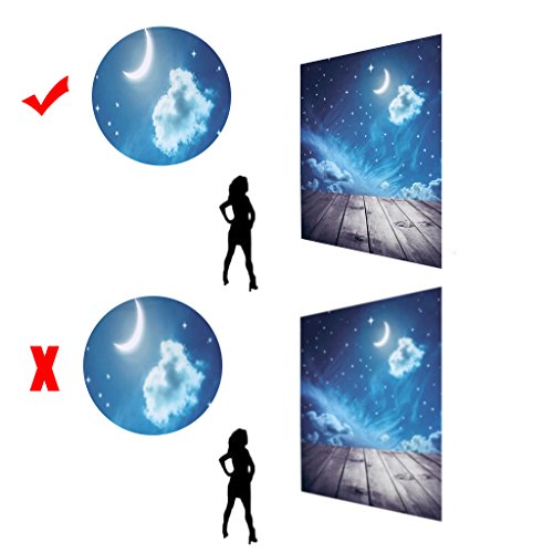 SCASTOE Moon Star with Wood Floor Background Photography Backdrop Studio Photo Props