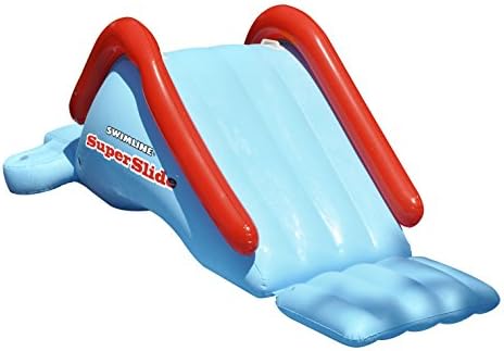 Blue/Red Super Water Slide Swimming Pool Inflatable Toy Kids Summer Fun