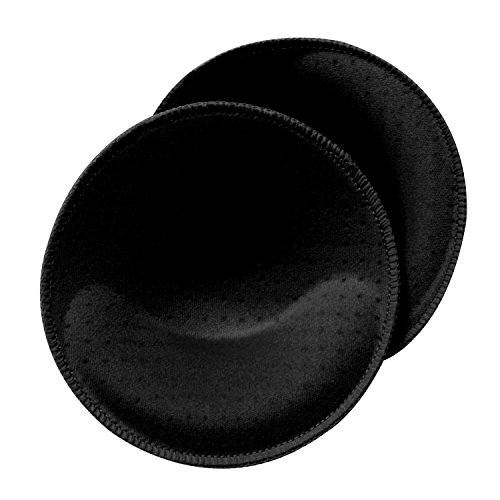 TopBine Round Yoga Bra pad Sports bra inters pads (C/D, Black)