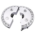 NEWSTYLE Patio Umbrella Light - Wireless 3 Level 28 LEDs Lights - 4 x AA Battery Operated (Not Included) - Umbrella Pole Light for Patio Umbrellas, Outdoor Use, or Camping Tents (Silver)