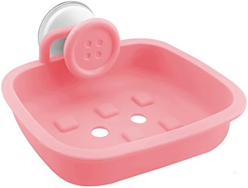 JOJO STYLE Multiple Plastic Soap Case Holder Container Box - With Gifts – Bathroom Soap Case – Macaron Pink