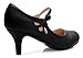 Olivia K Women's Kitten Low Heels Round Toe Mary Jane Pumps - Adorable Vintage Retro Shoes- Unique Side Cut Out Design