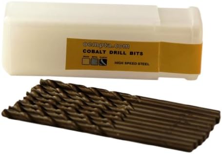 5/64-Inch Cobalt Drill Bit, 10 Pack, Jobber Length
