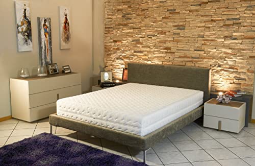 King of Dreams Natural Latex 2 x 80x200 Lot de 2 Matelas Latex Naturel 80 Kg/m3 - DEHOUSSABLE Housse Lavable - Hauteur 21 cm - Soutien Ferme (2_x_80_x_200_cm)