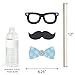 Big Dot of Happiness Winter Wonderland Photo Props, Snowflake Holiday Party Decorations, Winter Wedding Photo Booth Props Kit, 20 Count