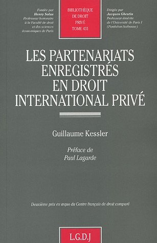 Les  partenariats enregistrés en droit international privé