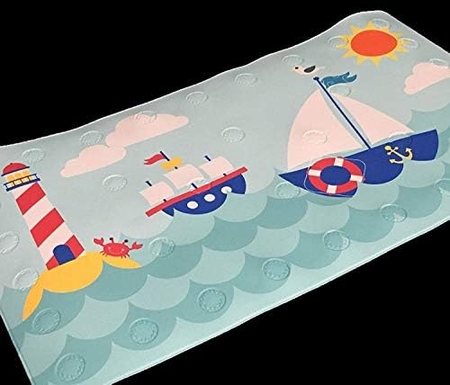 Childrens Anti-Slip Bath Mat with Temperature Safety Indicator