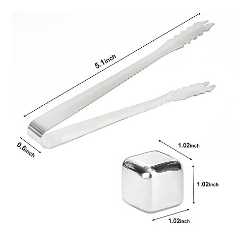 Kết quả hình ảnh cho Whisky Stones Gift Set - 12 Food Grade Stainless Steel Ice Cubes