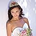 Thmyo Crown, Tiara,Prom Pageant Crowns Princess Crown Rhinestone Crystal Bridal Crowns with Comb for Women (Gold & Red)
