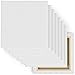 ARTEZA Premium Stretched Canvas, 12 x 12 Inches, Pack of 8, Blank White Square Canvas Boards for Acrylic, Oil and Gouache Painting