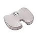 sheltin Non-Slip Coccyx Orthopedic Memory Foam Office Chair and Car Seat Cushion for Back Pain and Sciatica Relief and Tailbone Support (Gray)