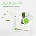 Foldable Handheld Mini Fan USB Rechageable Desktop Fan Portable Pocket Fan 2 Speeds Adjustable Personal Fan for Home Office Travel Outdoors
