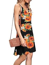 WEACZZY Womens Summer Dresses V Neck Floral