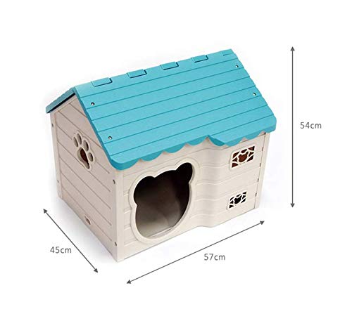 Alpha Dog Series Medium-Sized Indoor Plastic Doghouse (Brown)