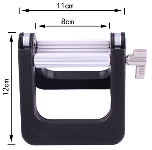 Large Metal Tube Toothpaste Roller Squeezer, Dispenser Hair Color Dye Tube Wringer-Black