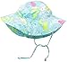 i play. Toddler Girls' Brim Sun Protection Hat, Aqua Coral Reef, 2T-4T