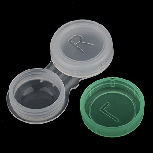 image for MagiDeal 10pcs Mini Contact Lens Case Travel Lenses Storage Soaking Cl