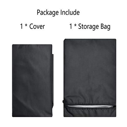 Saking Patio Egg Chair Cover with Zipper, Buckle & Drawstring, Waterproof Windproof Anti-UV Outdoor Swing Hanging Chair Cover -75"H x 45"W
