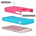 Alkax for iPhone SE Case, Dual Layer Armor Heavy Duty Rugged Slim Shockproof Protection Series Protective Cover for Apple iPhone SE +1 Stylus Pen (Hot Pink/Blue)