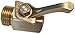 Underhill Garden Hose Shut Off Valve 3/4-Inch Hose Thread, Brass Hose Nozzle Connector, Attachment, Heavy-Duty Fittings, CV075H