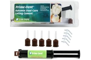 PRIME DENTAL MANUFACTURING, INC. Prime Dental 100-101 Resin Luting Cement Dual Cure Automix Syringe Kit A2 10 Gm