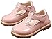 PPXID Girl's British Retro T-Bar Princess Oxford Shoes(Toddler/Little Kid)