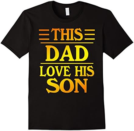 Mens Proud Family Shirt This DAD Love His Son XL Black
