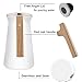 SDREAM 34 Oz Coffee Carafe Thermal For Kettle Stainless Steel Double Walled Vacuum Insulation Hot Beverage or Tea, White, 34 oz