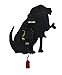 Allen Designs Parker The Dog Black Pendulum Wall Clock 13 in.