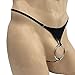 SS Queen Men's Sexy Lingerie Open C-strap Metal O-Ring G-string Panties T-back Thong Brief