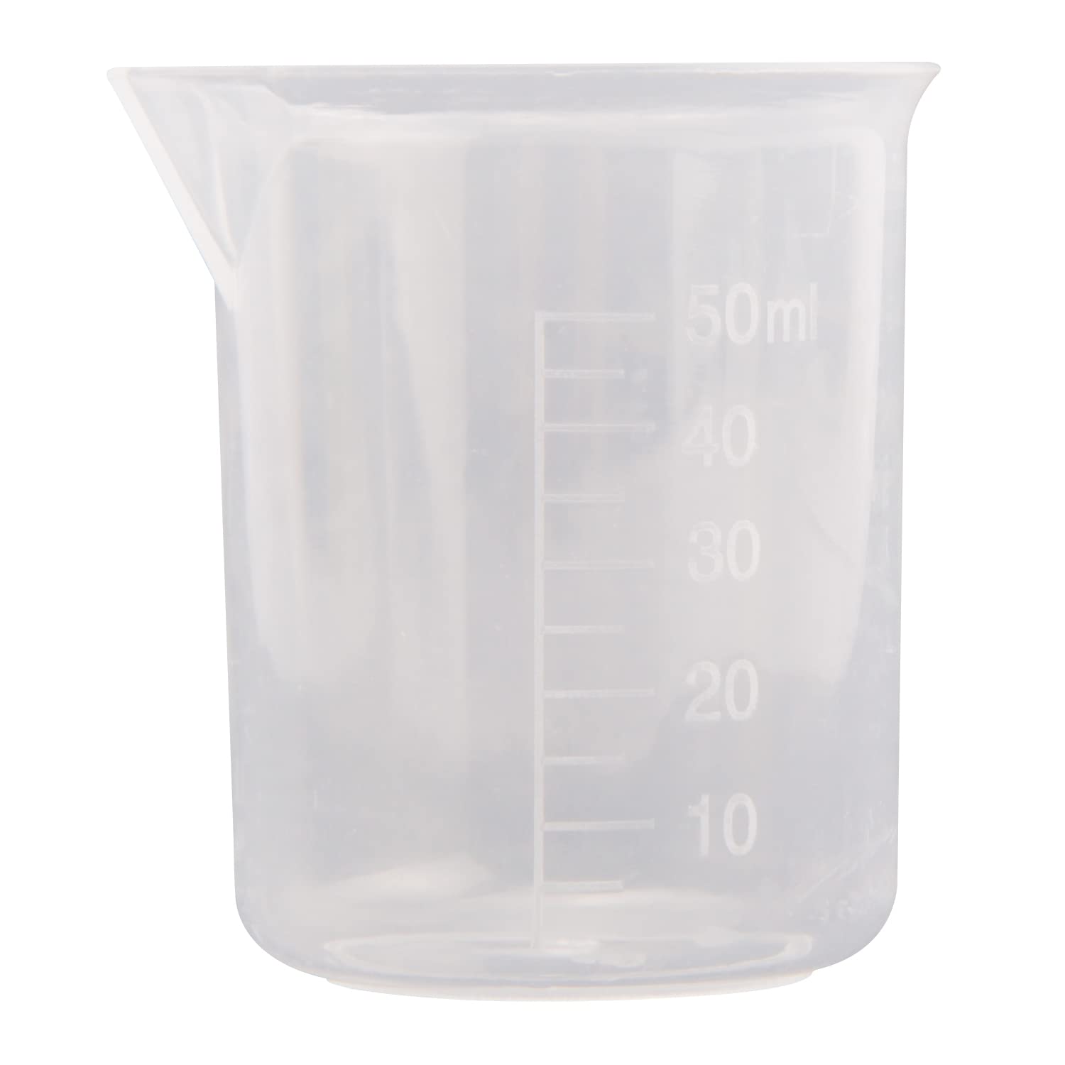 Othmro Plastic Laboratory Water Liquid Container Measuring Beaker 50ml 1pcs Good for Kitchen Bake