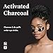 Pare Activated Charcoal Eye Mask with Hyaluronic Acid for Depuffing Eyes and Dark Circles, Hydrating and Anti Wrinkle Eye Patches Six Pairs