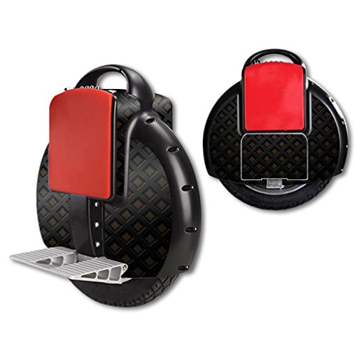 MightySkins Skin Compatible with Airwheel X3 Self Balancing one Wheel Electric Unicycle Scooter wrap Cover Sticker Black Wall - Thumbnail 3