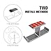 APPHOME Headphone Hanger Stand Under Desk Hook Aluminum Stick-On Adhesive Dual Headsets Holder Mount PC Gaming Accessories for All Headphones
