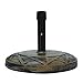 Le Papillon Cast Stone Round Umbrella Base Weight 50 Pounds