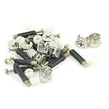 URBEST® 10 Sets Furniture Side Connecting 15 x 12mm Cam Fitting Dowel Pre-inserted Nut