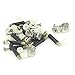URBEST® 10 Sets Furniture Side Connecting 15 x 12mm Cam Fitting Dowel Pre-inserted Nut