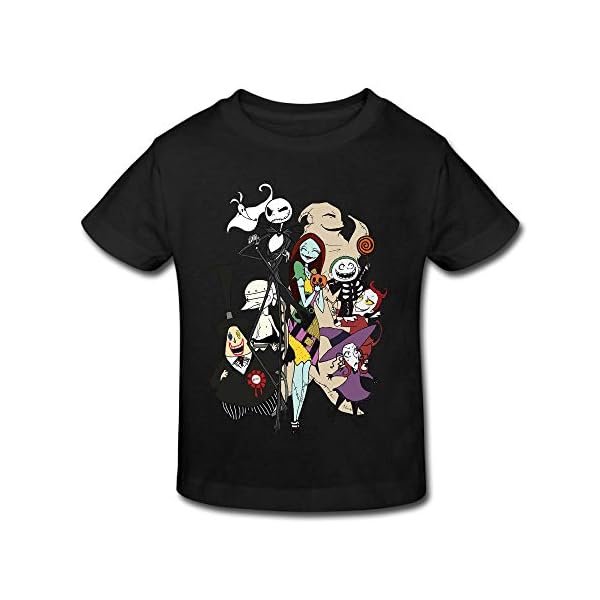 David R. Rodgers The Nightmare Before Christmas Kids Cotton Short Sleeve Tshirt 3 Toddler
