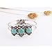 Gillberry Bohemian Style Retro Cute Owl Plating Lady Bracelet With Turquoise (Blue)