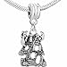 Halloween Haunted Ghost House Dangle Bead – Fits Snake Chain Charm Bracelet, Compatible with Pandora, Biagi, Chamilia, and More