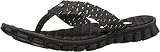 Skechers EZ Flex Cool Beach Weave Womens Flip Flop Sandals Black 6