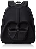 Loungefly Darth Vader 3D Molded Nylon Back pack, Black, One Size