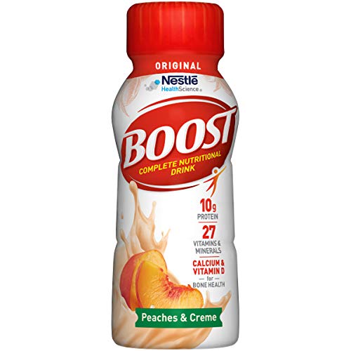 BOOST Nutritional Drinks, Original Peaches & Creme, 8 oz Bottle