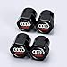 Kaolele 4 Pcs Metal Car Wheel Tire Valve Stem Caps for Audi S Line S3 S4 S5 S6 S7 S8 A1 A3 RS3 A4 A5 A6 A7 RS7 A8 Q3 Q5 Q7 R8 TTWith Key Chain Logo Styling Decoration Accessories