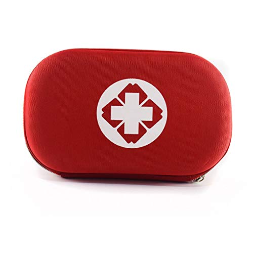 gbeiyuanquw Travel Storage Bag First Aid Kit Medicine Bag Small Survival Pill Case red