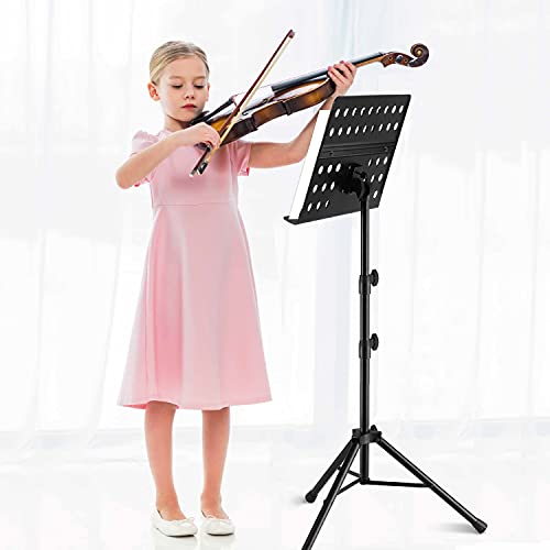 Vekkia Sheet Music Stand Professional Portable Music Stand with